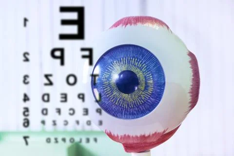 Ophthalmology oculus sample closeup Stock Photos