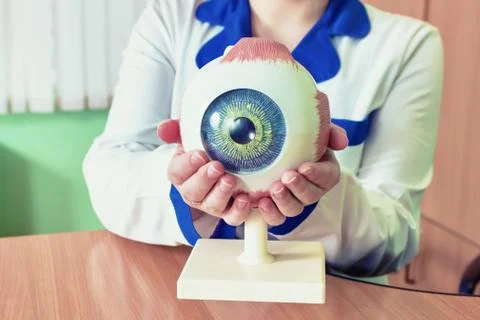 Ophthalmology oculus sample closeup Stock Photos