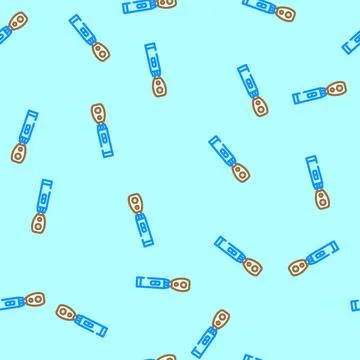 Ophthalmoscope optometry vision eye vector seamless pattern Stock Illustration