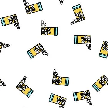 Opiates drug pills package vector seamless pattern Illustrazione stock