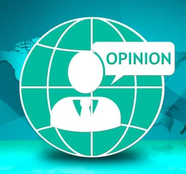 Opinion Icon Shows Feedback Evaluation 3d Illustration Stock Illustration