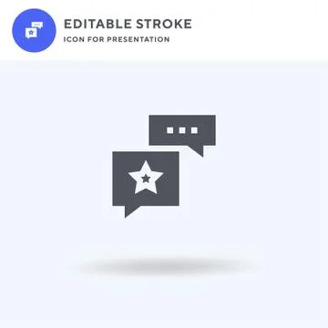 Opinion icon vector, filled flat sign, solid pictogram isolated on white, log Stock Illustration