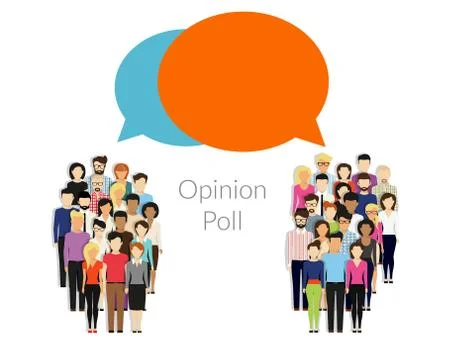 Opinion poll Illustrazione stock
