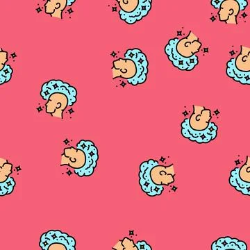 Opinion testimonial customer vector seamless pattern Stock Illustration