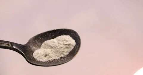 Opioids in spoon Stock Footage 78809333
