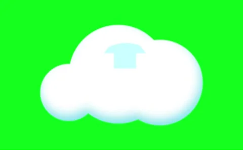 Opload icon opload process cloud greenscreen cloud storage internet greensc.. Stock Footage 243061172