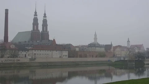 Opole in a winter day  스톡 동영상 83047389
