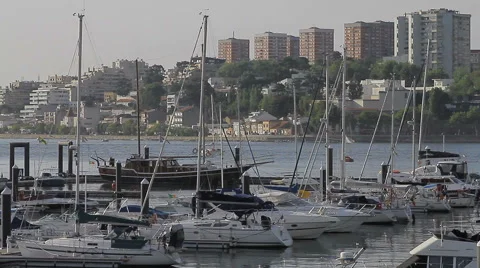 Oporto - Afurada marina. Stock Footage 63371048