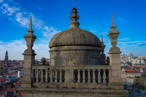 Oporto Cathedral tower Stock Photos