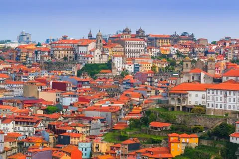 Oporto old town view Stock Photos