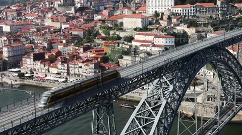Oporto's bridge01 Stock Footage 8794147