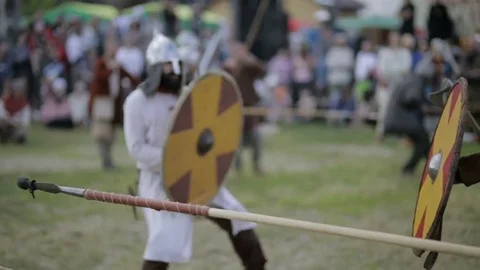 Opponents fight each other Stock Footage 82363958
