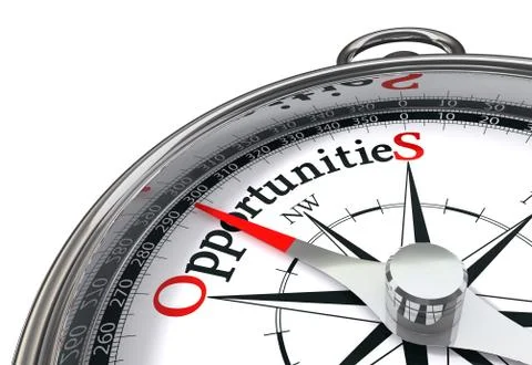 Opportunities concpept compass Stock Illustration