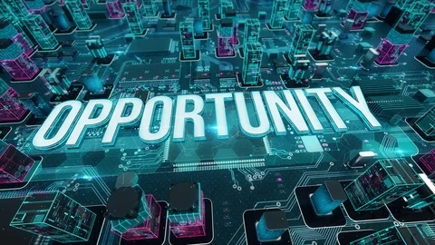 Opportunity with digital technology concept Vidéo 103552355