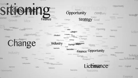 OPPORTUNITY Keywords Animation, Background, Loop Stock-Footage 247490028