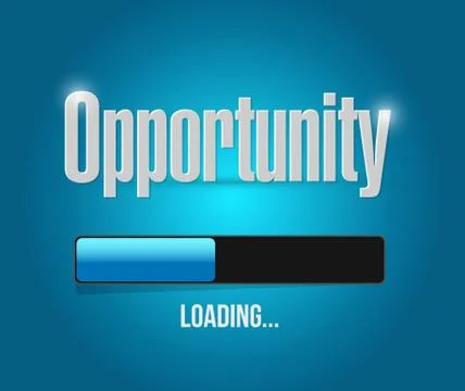 Opportunity loading concept illustration design Illustrazione stock