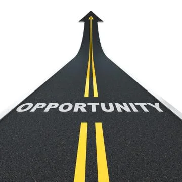 Opportunity road Stock Illustration