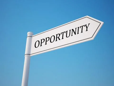 Opportunity signpost. Stock Illustration