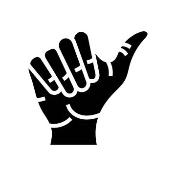 Opposable thumb human evolution glyph icon vector illustration 스톡 일러스트