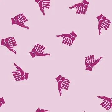 Opposable thumb human evolution glyph seamless pattern 스톡 일러스트