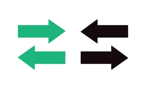 Opposing Arrows Stock-Illustration