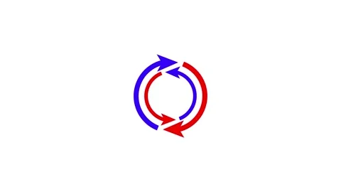 Opposing Circular Arrows Diagram Motion Concept Video stock 332526260