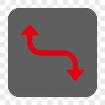 Opposite Bend Arrow Interface Toolbar Button Stock Illustration