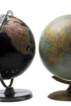 Opposite globe Foto stock