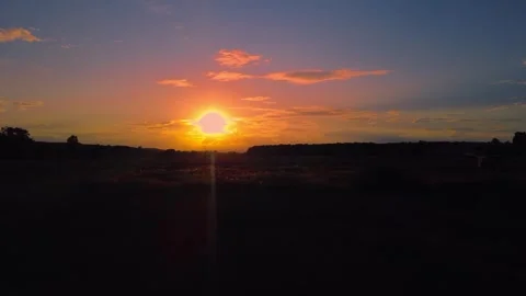 Opposite the sunset Video stock 314431713