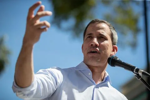 Opposition candidate to the Chavez state says separation of powers is null, Cara Stock Photos