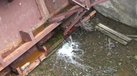 Oprah rusty bridge Stock Footage 30476301