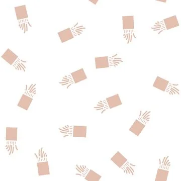 Optic cable glyph vector seamless pattern Stock Illustration