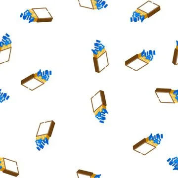 Optic cable isometric icon seamless pattern Illustrazione stock