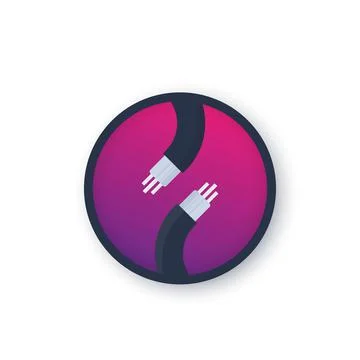 Optic cable vector icon Stock Illustration