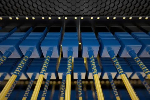 Optic cables. Illustration