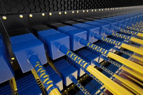 Optic cables. Stock Illustration