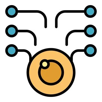 Optic eye icon vector flat Illustrazione stock