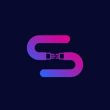 Optic fiber bandwidth vector icon with cables Stock Illustration