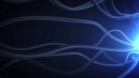 Optic fiber cable connecting Stock Footage
