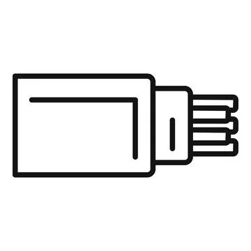 Optic fiber cable connecting to internet network equipment Stockillustratie