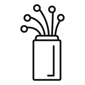 Optic fiber cable connecting to server icon showing network connection Stock Illustration