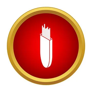 Optic fiber cable delivering fast internet connection icon Stock Illustration