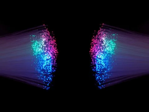 Optic fibres Stock Illustration