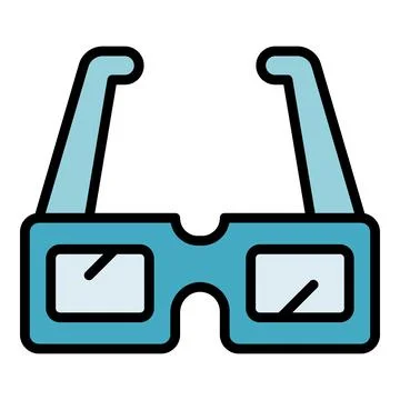 Optic glasses icon vector flat 스톡 일러스트