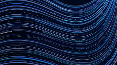 Optic lights and data video animated background Stock Footage 340604380
