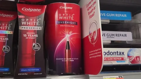 Optic White Colgate Stock Footage 201436383