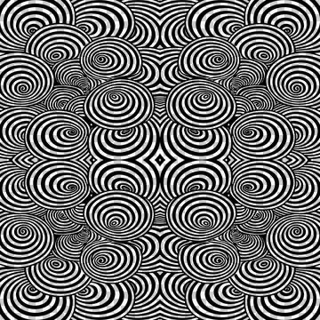 Optical abstract pattern with concentric circles 스톡 일러스트