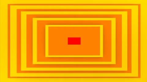 An optical art 3d illustration of a rectangular background composed of yellow 스톡 일러스트