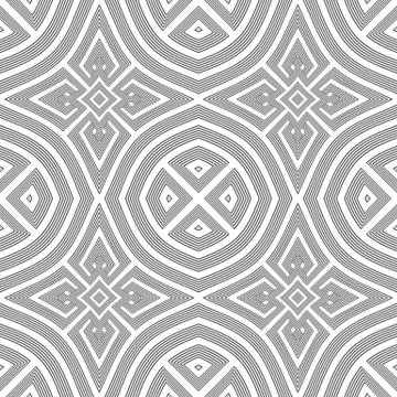 Optical art abstract seamless pattern. 스톡 일러스트