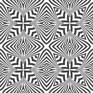 Optical art abstract seamless pattern. Stock-Illustration
